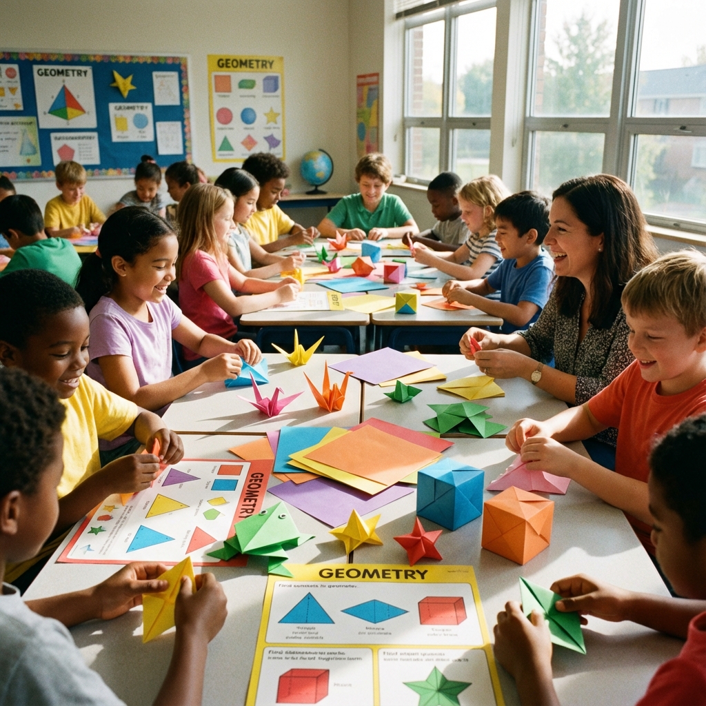 教育現場での折り紙：知育から数学教育まで
